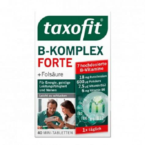 TaxofitドイツTaxofitビタミンB族+葉酸複合栄養錠40錠