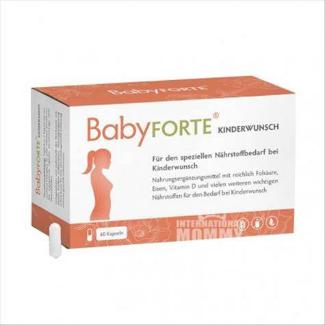 BabyFORTEドイツBabyFORTE鉄ビタミンD葉酸カプセル妊娠60粒
