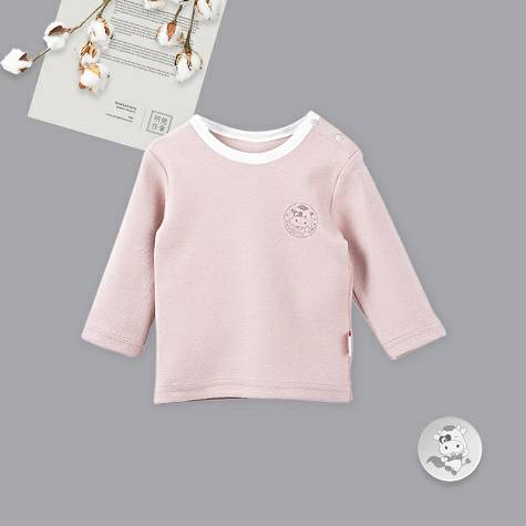 Verantwertung明徳は男女の赤ちゃんの有機綿の長袖のシャツの経典の簡潔さを担当します