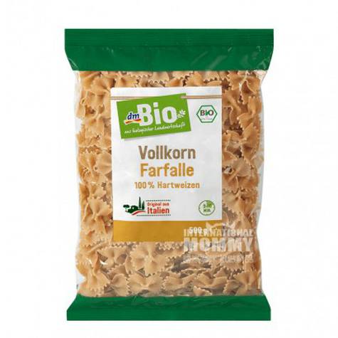 DmBioドイツDmBio有機全穀物粗小麦粉バタフライ麺