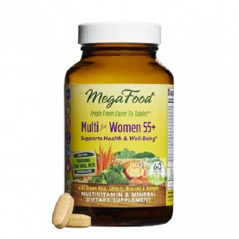 MegaFoodアメリカMegaFood複合ビタミンミネラル55歳以上女性60錠