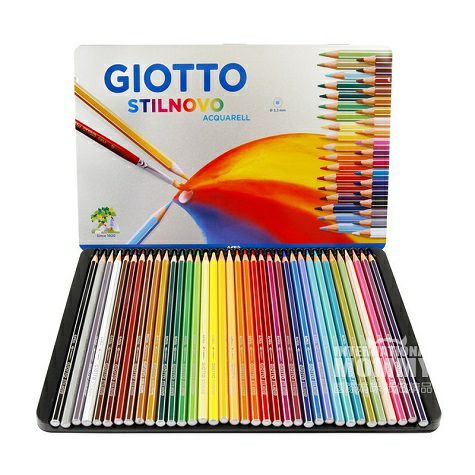 GIOTTOイタリアGIOTTO 36色鉄箱入り水溶性カラー鉛筆