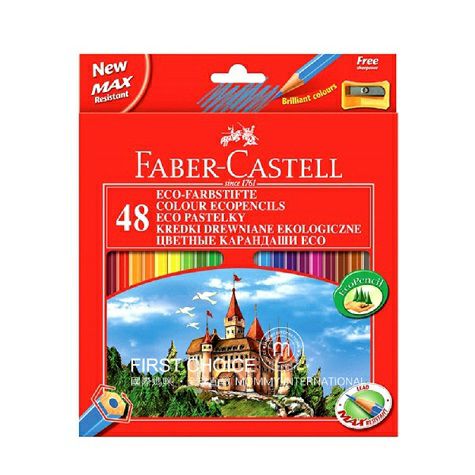 FABER－CASTELドイツグローブ48色水溶性カラー鉛筆