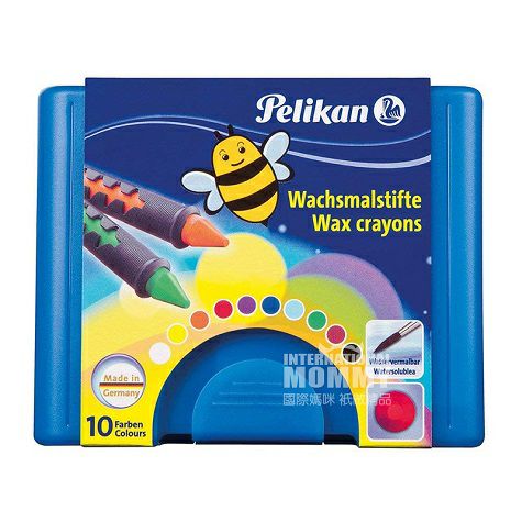 Pelikanドイツ百利金児童スライドスリーブクレヨン10色