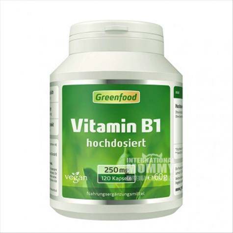 GreenfoodオランダGreenfoodビタミンB 1 250 mgカプセル120粒