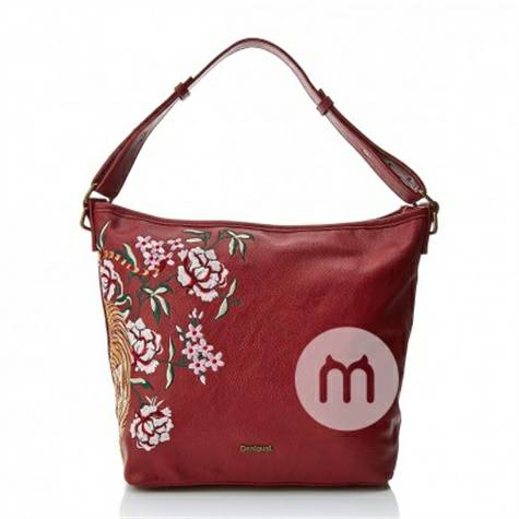 DesiggualスペインDesiggualファッション刺繍赤い斜めのハンドバッグ