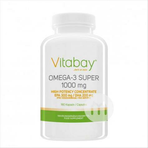 vitabayドイツvitabay omega-3魚油カプセル180粒