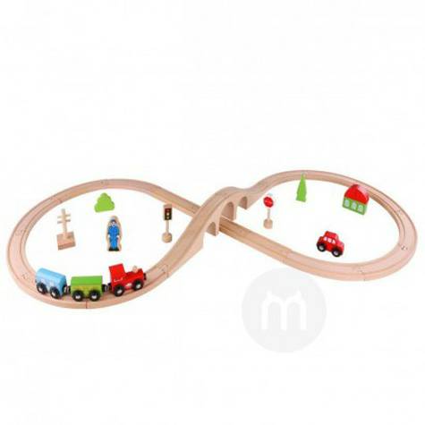 Tooky ToyドイツTooky Toy赤ちゃん木製汽車軌道おもちゃ