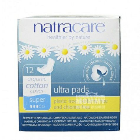 Natracareイギリス奈卡有機純綿護翼生理用ナプキン量多態12枚