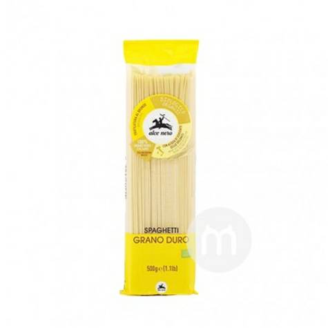 Alce Neroイタリアオーガニックニオ硬粒小麦粗小麦粉パスタ500 g