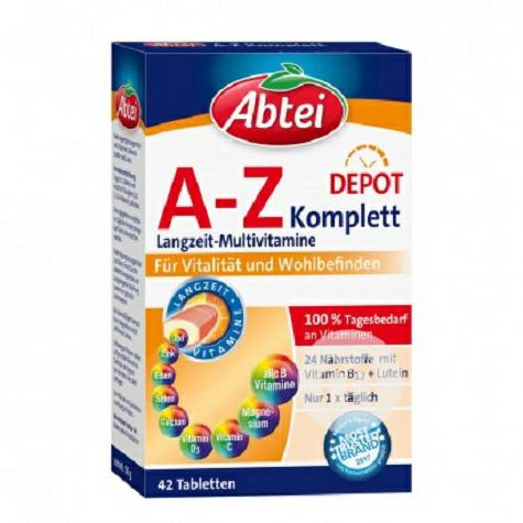 AbteiドイツAbtei A-Z複合ビタミンとイチョウ栄養錠