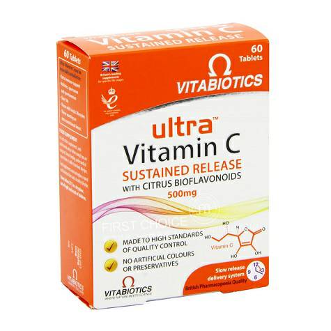 VitabioticsイギリスUltra複合ビタミンC 60粒