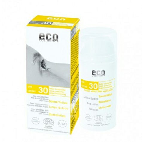 ECOドイツECO Cosmetics有機天然ガーネットクコ日焼け止めクリームSPF 30
