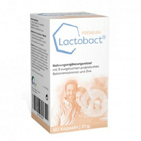 LactobactドイツLactobact成人妊婦有機濃縮益生菌カプセ...