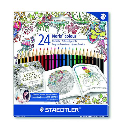 STAEDTLERドイツシュドビルジョンナベスフォード版24色油性カラー鉛筆