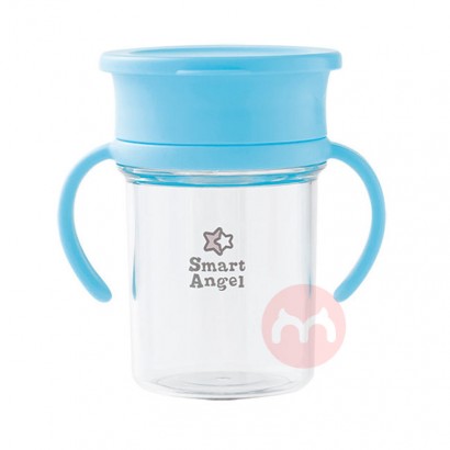 Smart Angel日本の赤ちゃん360度防漏学飲杯ブルー