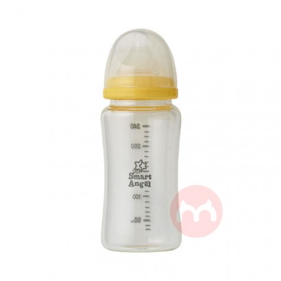 Smart Angel日本赤ちゃん用広口ガラス哺乳瓶240 ml